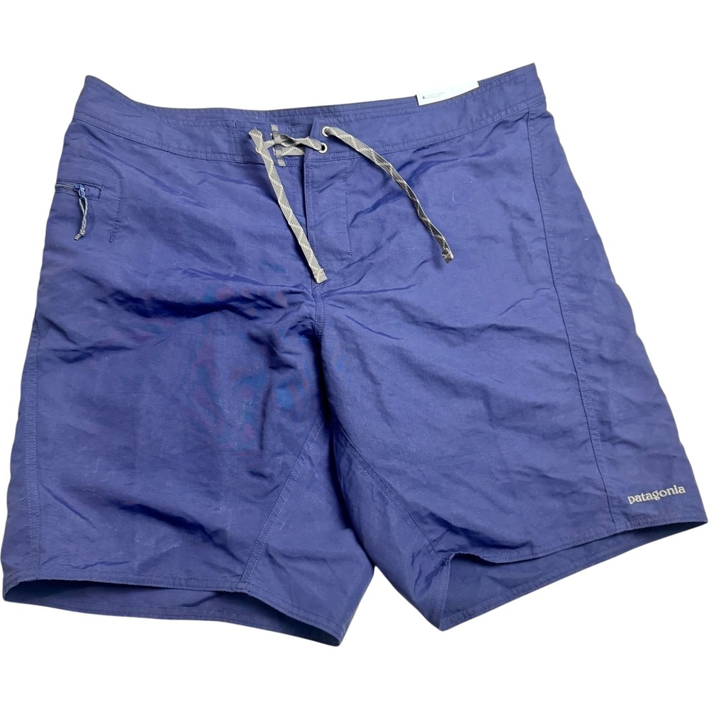 Patagonia Men Size 40 Navy Blue Wavefarer Board Shorts Regular Fit 10" Inseam